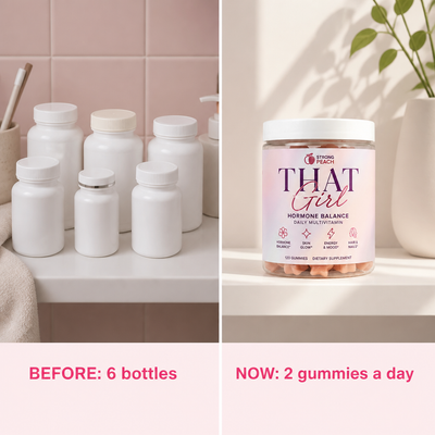 Before: 6 bottles. Now: 2 gummies a day